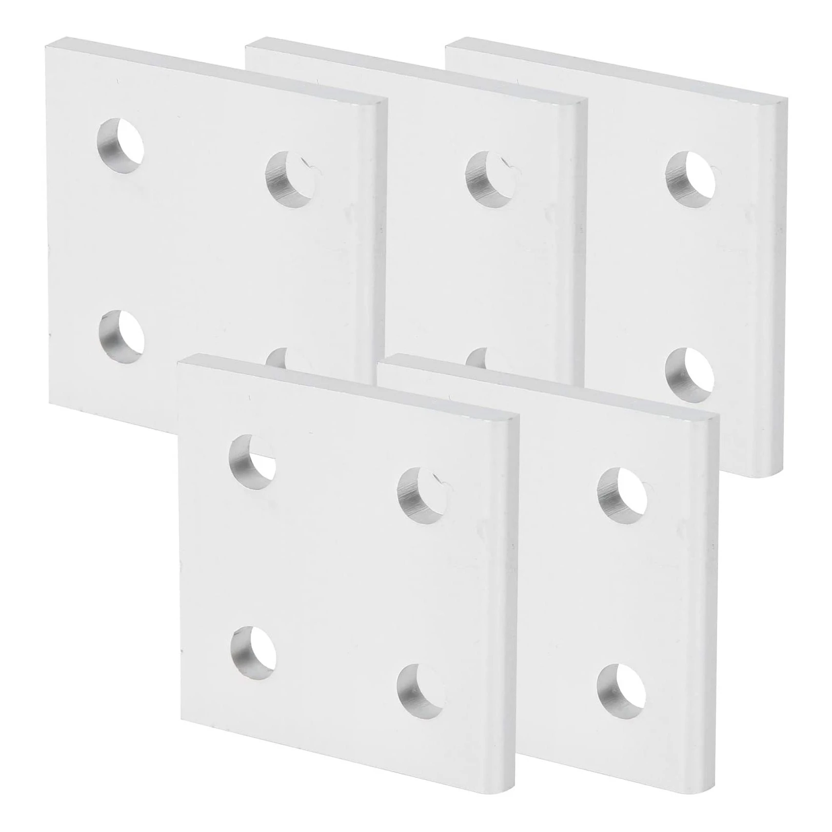 5 Pcs Strip Plate Aluminum Connector Fastener 4 Hole Angle Connector Aluminum Mount Plate-A83Z