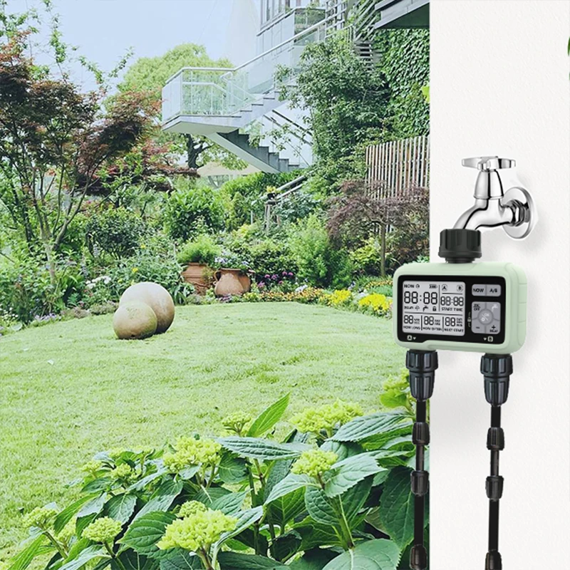 Eshico HCT-326 Garden Outdoor Intelligent Double Out Irrigation Timer Watering System