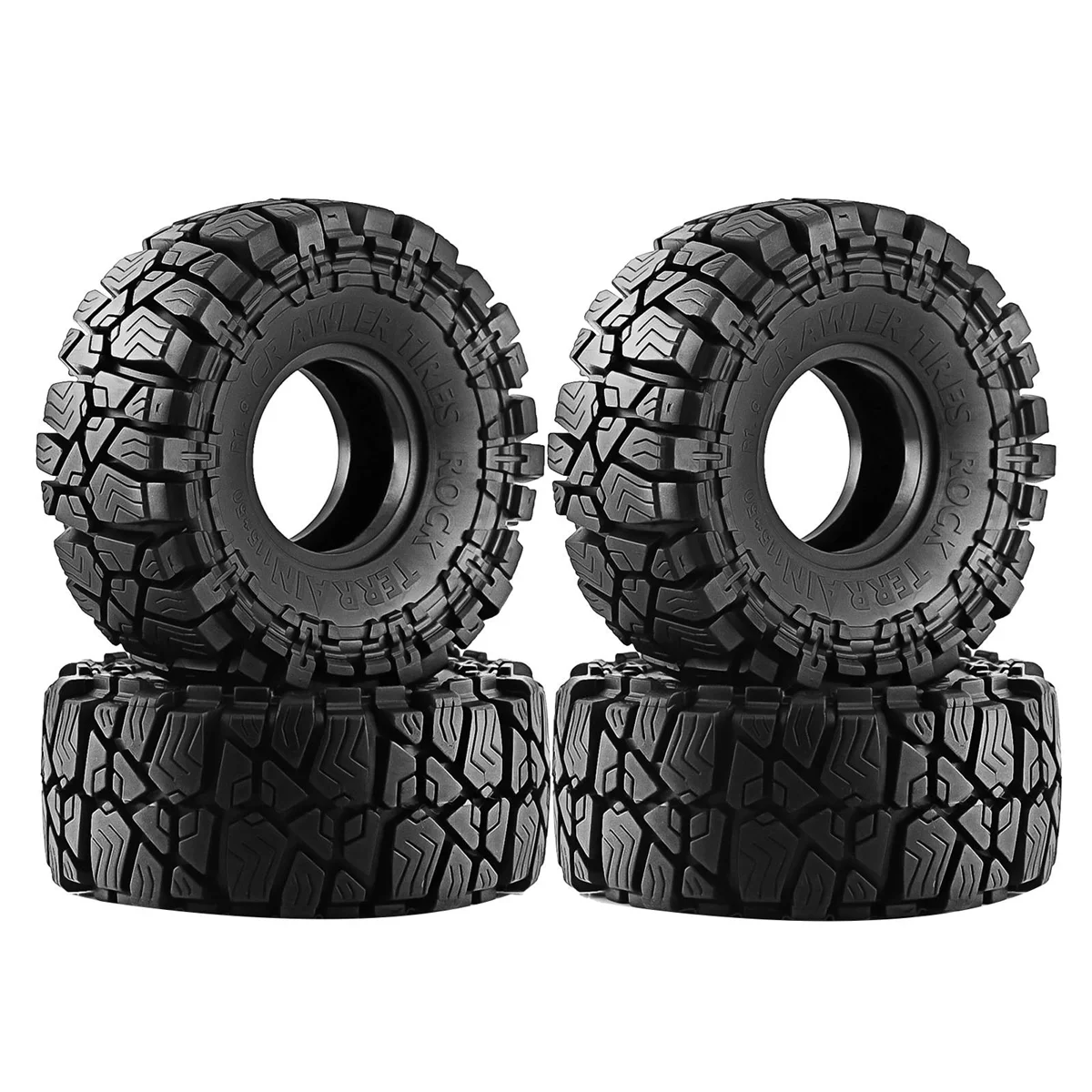 4Pcs 1.9 Inch Climbing Tires Wheels for 1/10 RC Model Car Crawler Retrofit Accessories SCX10 TRX4 RGT