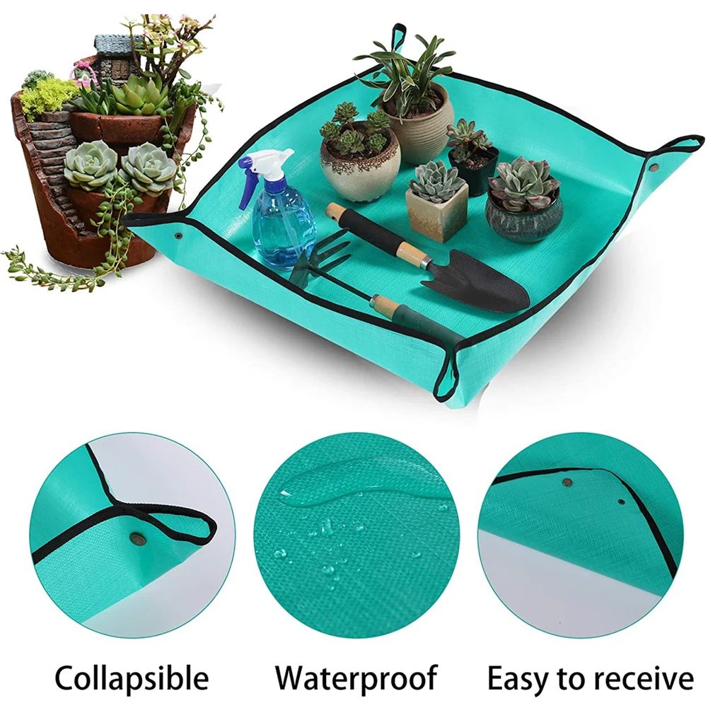 Plant Regeneration Mat 50-100CM Gardening Planting Mat Foldable Garden Flower Pots Mats  Transplanting Waterproof Mats