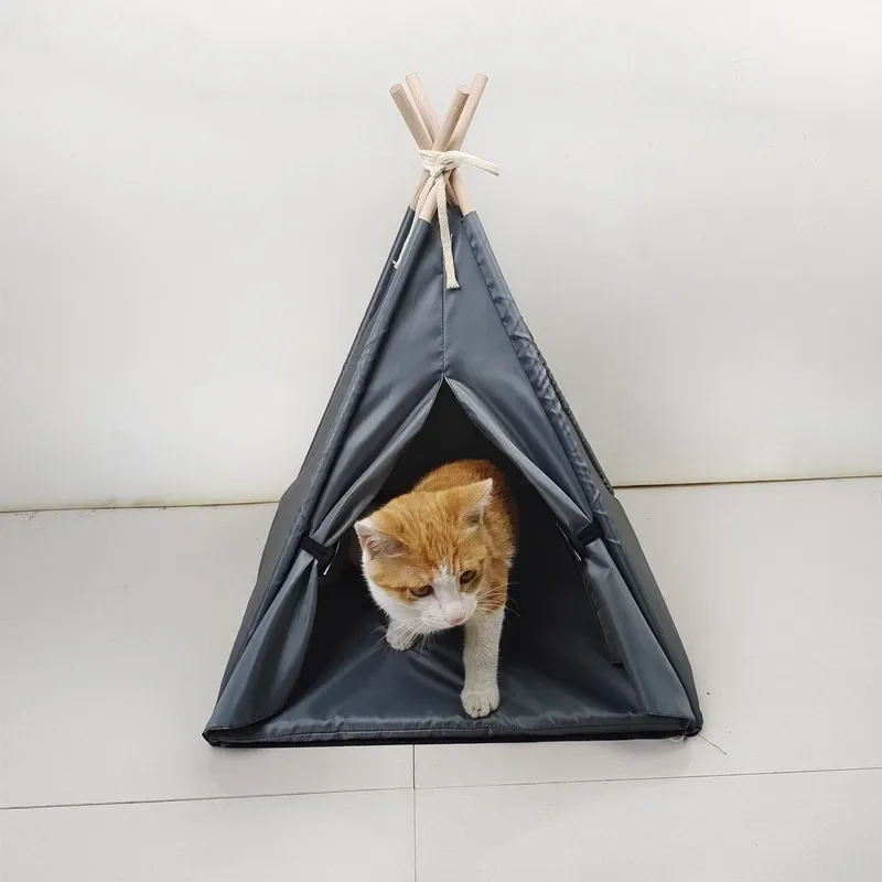 Pet Tent Waterproof Silver Coated Oxford Cloth Removable Washable Teddy Panda Microphone Dog Small and Medium Pet Supplies