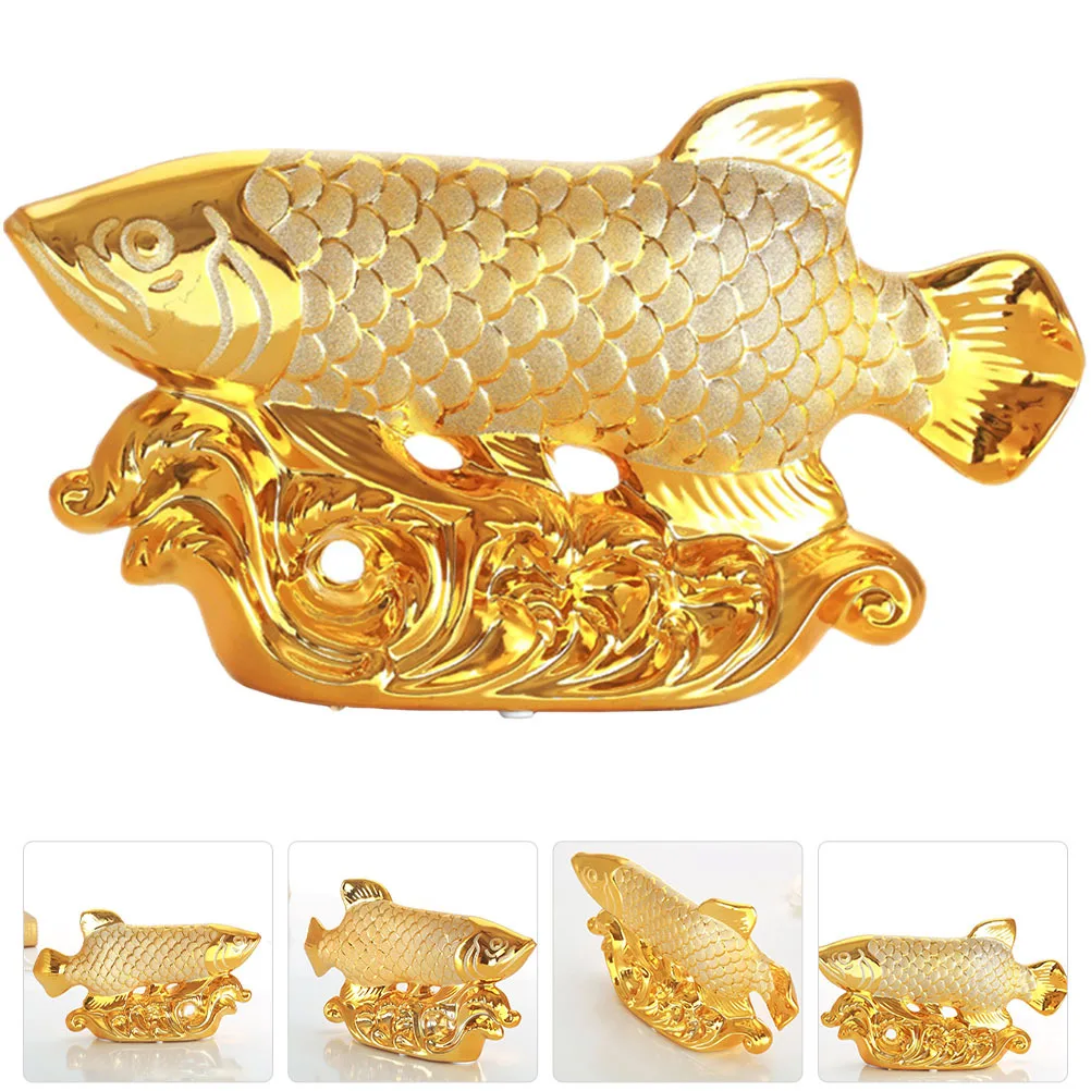 

Decorations Fish Ceramic Craft Car Interior Ornaments Home Goldfish Aquarium Desk