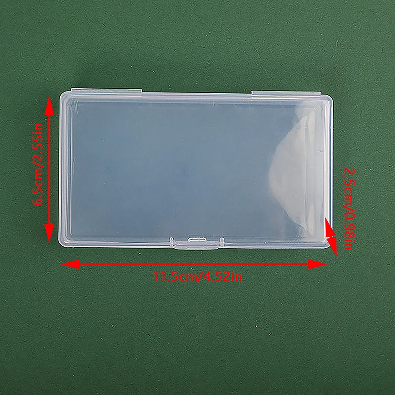 Scatola portaoggetti in plastica trasparente bottoni rettangolari in plastica trasparente con scatola di imballaggio scatola di carta per nastro all'ingrosso da tavolo