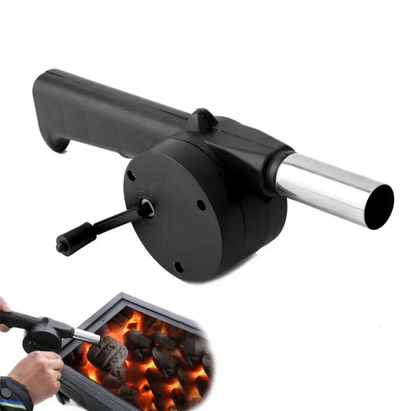 Outdoor Barbecue Fan Hand-crank Air Blower Portable BBQ Grill Fire Bellows Tools Picnic Camping Accessories Kitchen Gadgets