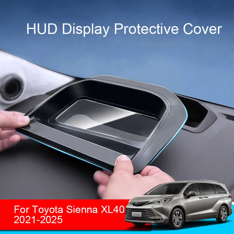 Car HUD Display Protective Cover For Toyota Sienna XL40 2021-2025 Head Up Display Reflective Projection Screen Dustproof