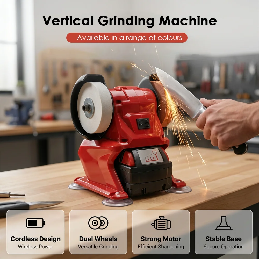 

Электрический настольный шлифовальный станок 150 Вт для Makita 18 В, беспроводной электрический настольный шлифовальный станок для металла, дерева, камня, полировки ножей, шлифовки, для Dewalt