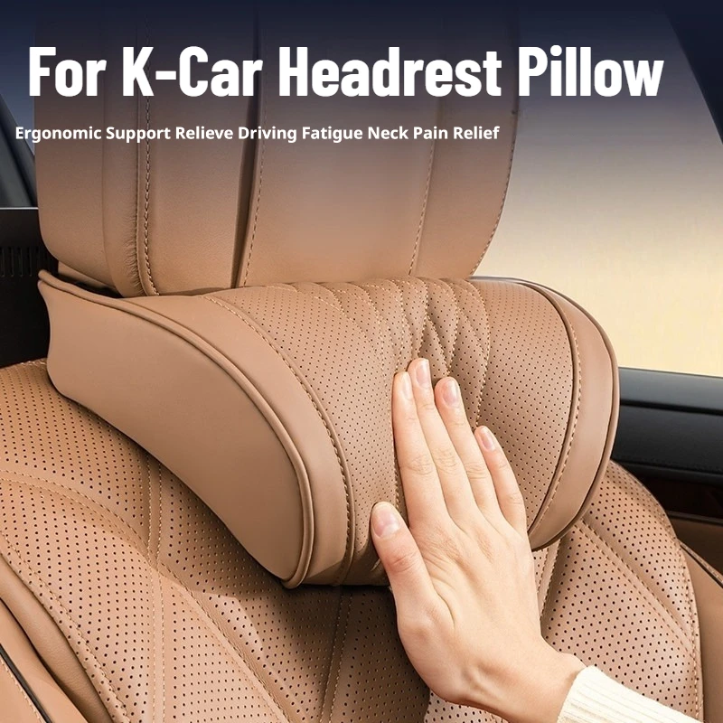 2 Pcs Memory Foam Car Headrest Pillow For K-Car N‑BOX Spacia Move Tanto Roox Hustler Delica Mini Wagon R Dayz Car Waist Pillow