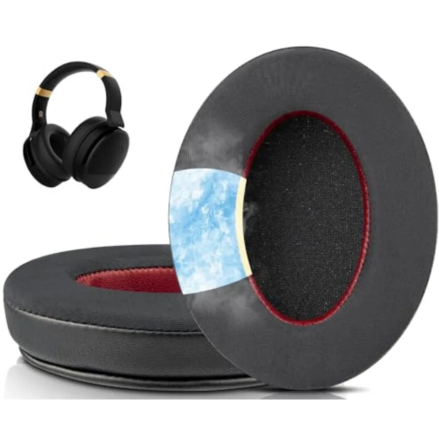 

Cooling Gel Earpads Cushions Replacement for Cowin E8 Headphones, Ear Pads Cushions with Ice Silk Fabric, Noise Isolation Foam