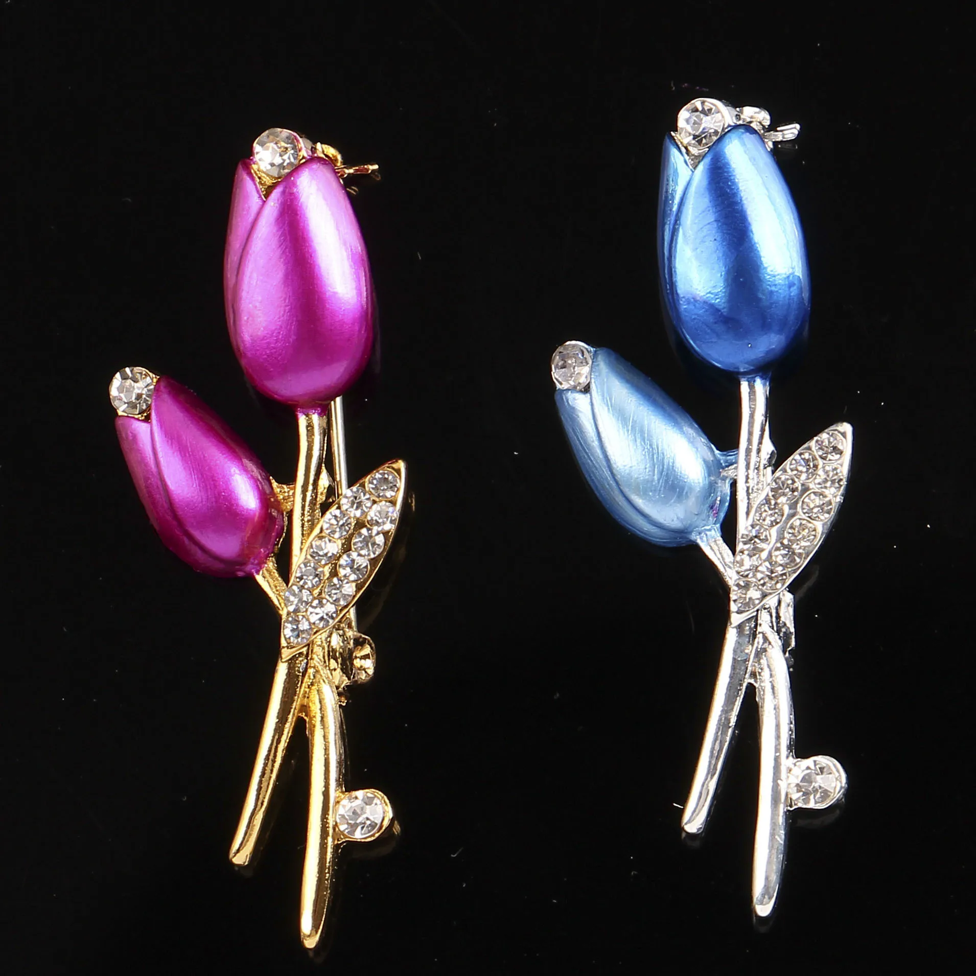 High-end new 1pcs tulip brooch is suitable for bags, clothing, scarves, hat decoration accessories brooch