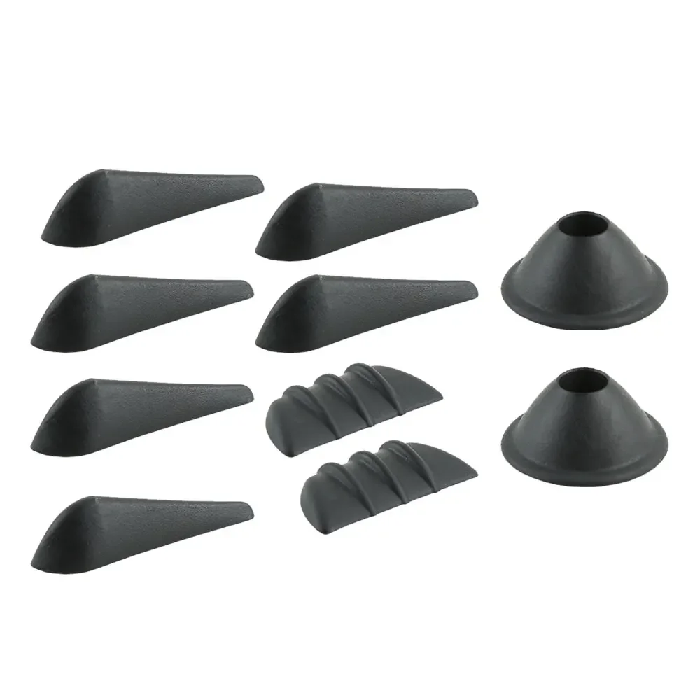 10Pcs Car Side Window Wind Rain Deflector Anti-collision Anti-noise Strip Decorative Strips for Door B-pillar Rearview Mirror