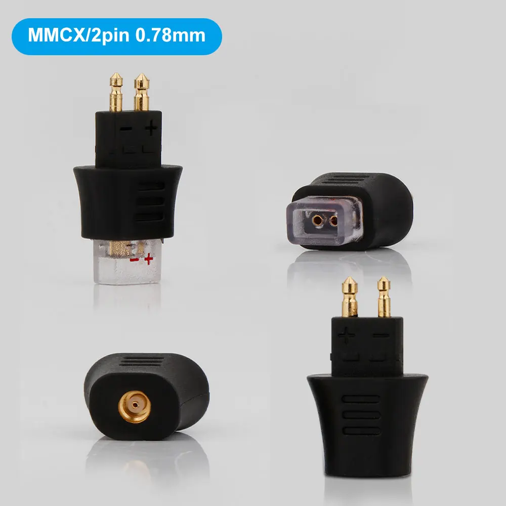 NEW Gold Plated Headphone Converter MMCX/2pin 0.78mm Cable Connected to FOSTEX TH900 MKII MK2 TH600 TH909 Headsets Audio Jack