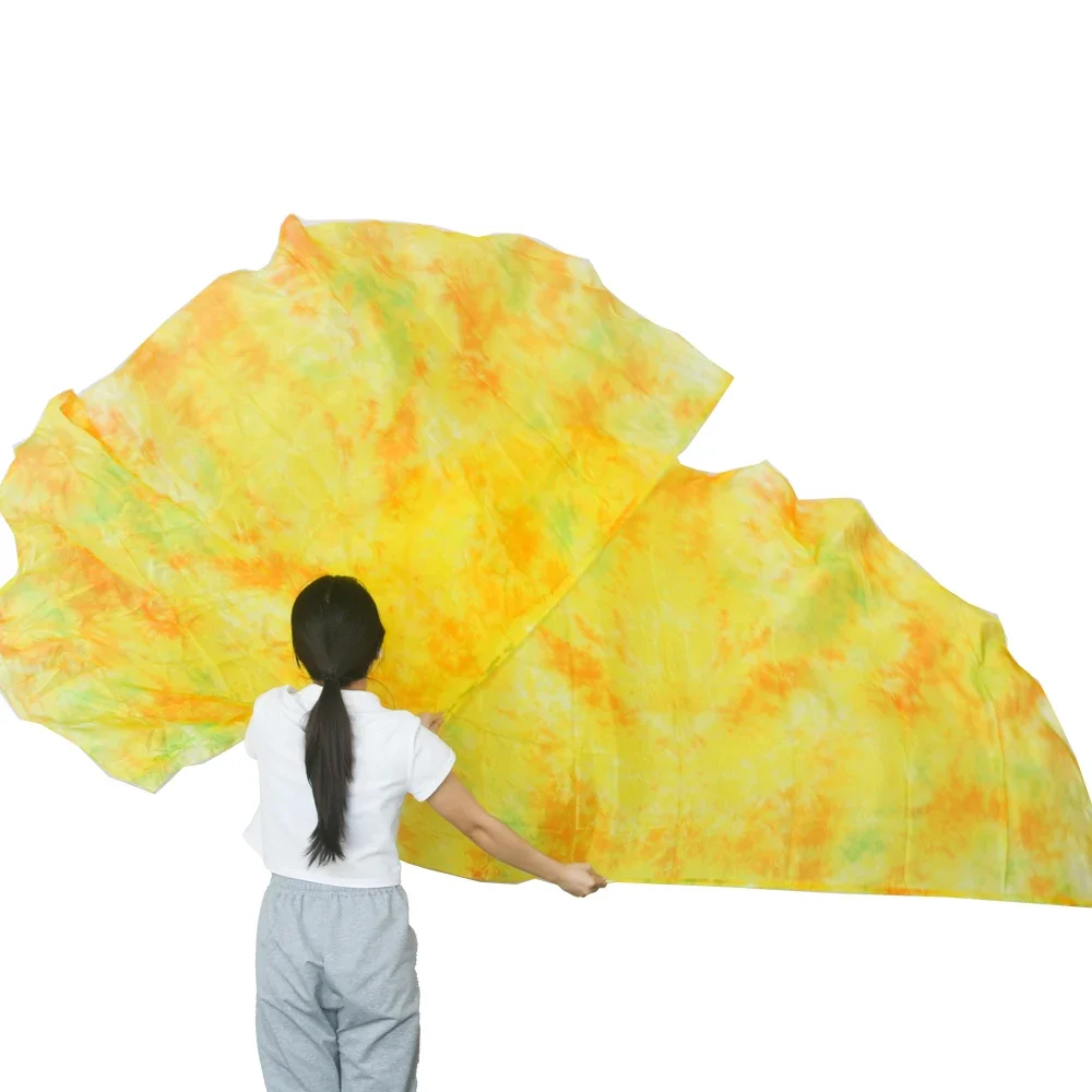 シルクフラッグ スポーツイベントに必要なエレガントな小道具 エレガントで目を引くダンス小道具 ハロウィンフェスティバルパフォーマンス小道具