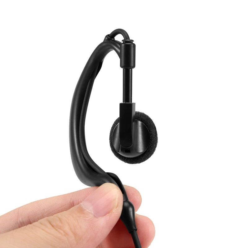 G Shape Earpiece Headset With Big Ptt For Hytera Radio Pd580 Pd700 Pd780 Pt580h