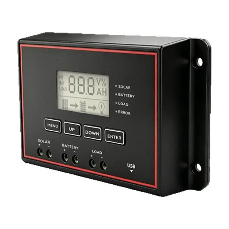AC23-Solar Charge Controller 20A LCD Screen Display 12V/24V Battery Photovoltaic Panel 20A Charge/Discharge Control Unit