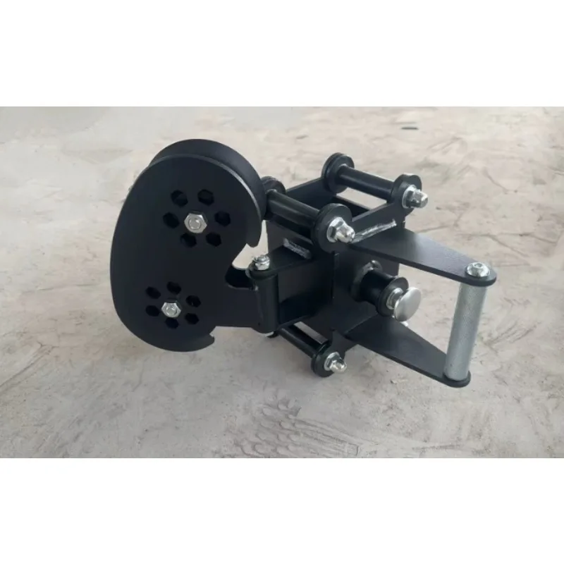 Quick-Adjust Aircraft-Grade Knurled Handle Spring Pin Aluminum Pulley. Compatible with 75mm Square Tubing,26mm Bore Diameter