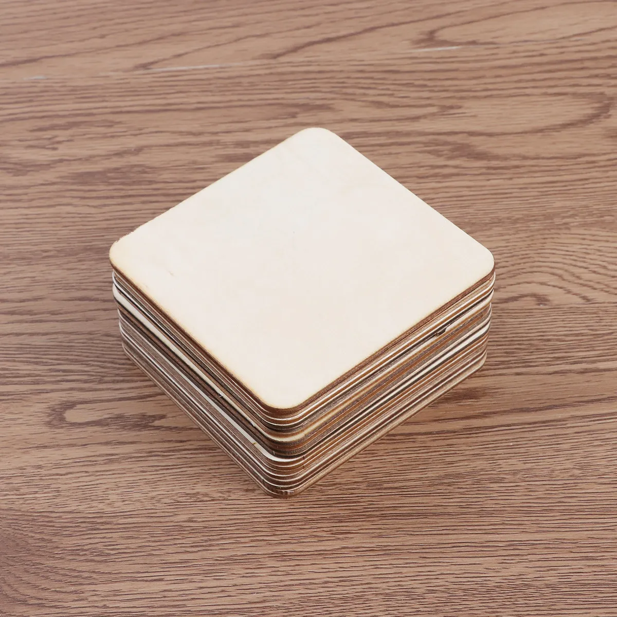 

Набор из 24 деревянных подставок квадратной формы 10x10 см, термостойкие подставки под чашки, коврики для чашек, подставки для кофе и чая, защита для стола