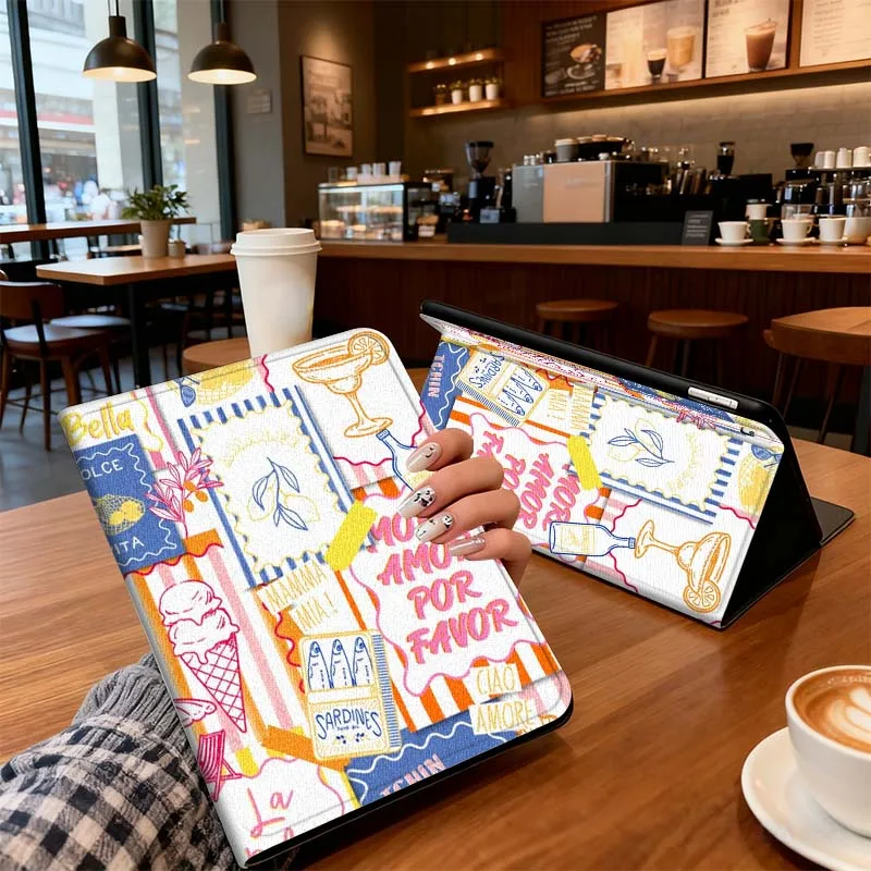 

Art Collage Pattern For Xiaomi Mi Redmi Poco Pad 2 4 5 7S 6S 6 7 8 Max Plus Ultra SE Pro K 2025 Tablet Case