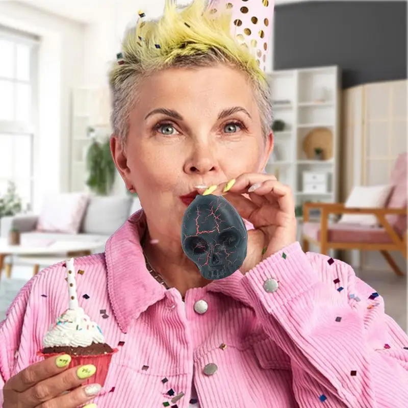 Death Whistle Screaming War Whistle Halloween Wacky Screaming Whistle Aztec Loud Whistle Terror Skull Whistle For War Sacrifice