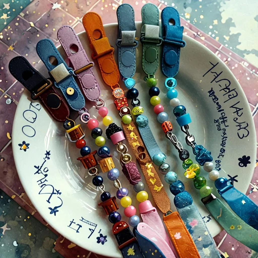 

Детские зажимы ярких цветов, держатель для соски, регулируемый держатель, цепочка для детской соски, держатель для пустышки для мальчиков и девочек, аксессуары