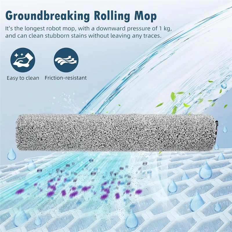 

T99C-For Eufy Robot Vacuum Omni S1 Pro,1 Rolling Mops,1 Rolling Brush,4 Dust Bags,4 High-Performance Filters, 4 Side Brushes