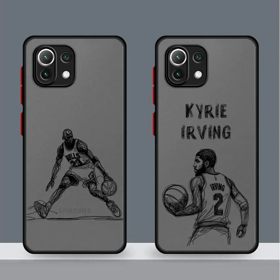 Cartoon Basketball Star Sports Phone Case for Xiaomi Mi 11 Lite 12 Pro 12T Pro 12X Poco X3 Pro X4 Pro X5 C40 Matte Soft Edge