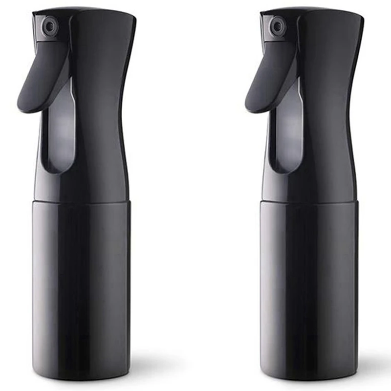 2X Continuous Sprayer Hair Water Ultra Fine Mister Spray Bottle Propellant Free For Hairstyling, Misting,Salon 300Ml A