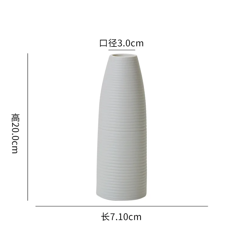 Home High-End Sensory Embryo Flower Vase Interior Decoration Ceramic Vase Artistic Decoration Desktop Flower Vase