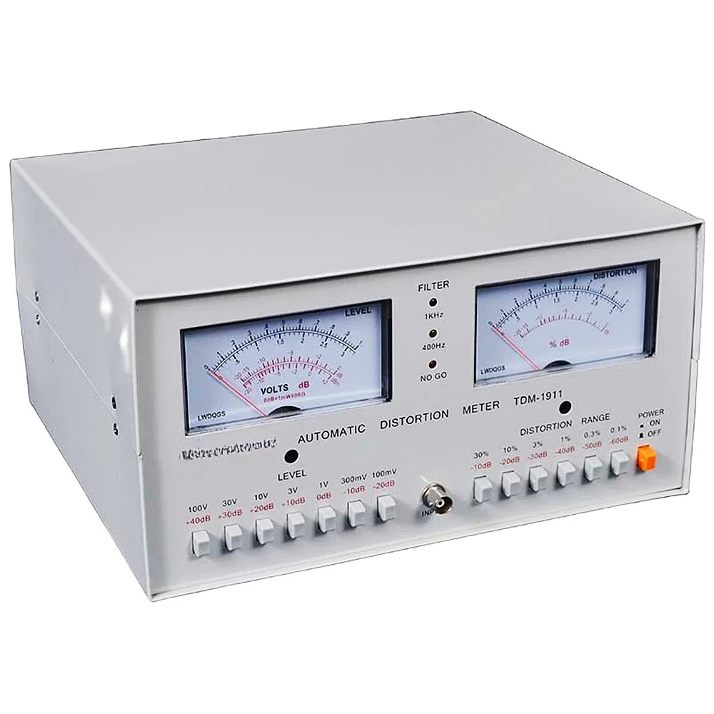 TDM1911 Automatic Audio Distortion Meter 0.01%~30% 100mV~100V Signal Purity Level Tester