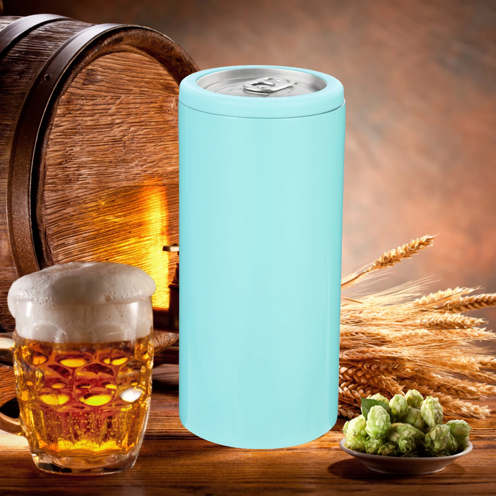 

Cold Wine Bottle Set Covers Beer Sleeve Insulated Holder Can Cup Green Flask for Drinks Man