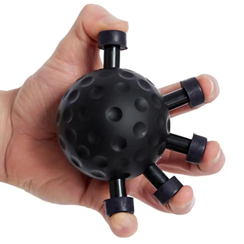 Finger Grip Ball Massage Rehabilitation Training Exercise Ball Hand Finger Strength Circle Grip Device Finger Strength Trainer