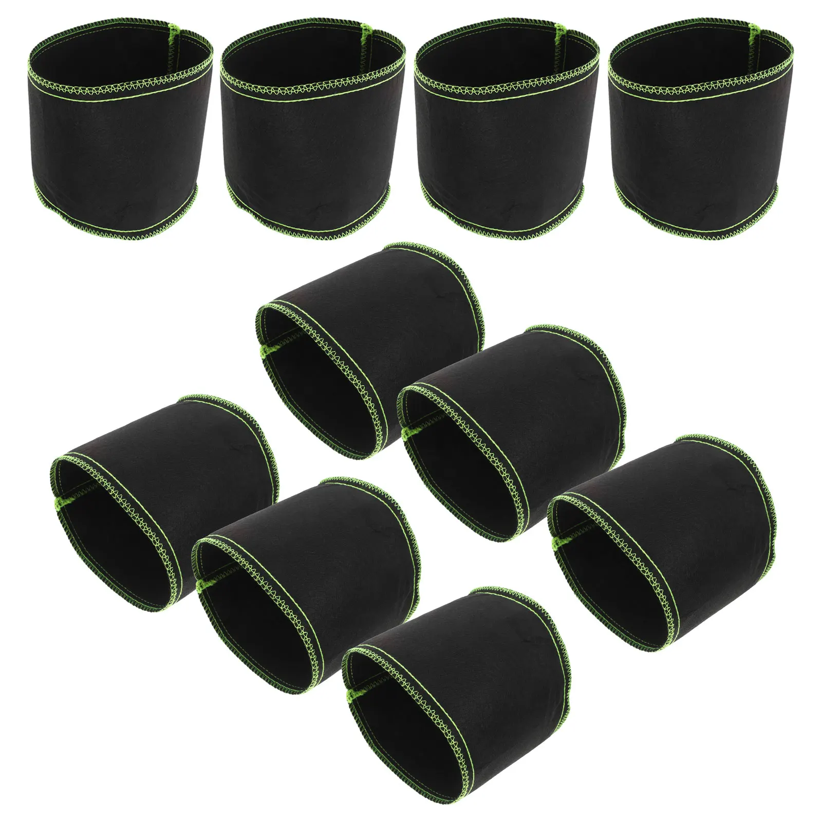 

10pcs Non-woven Plant Bags Black Fabric Pots for Carrot Planter Potato Containers Garden Supplies Breathable Lightweight