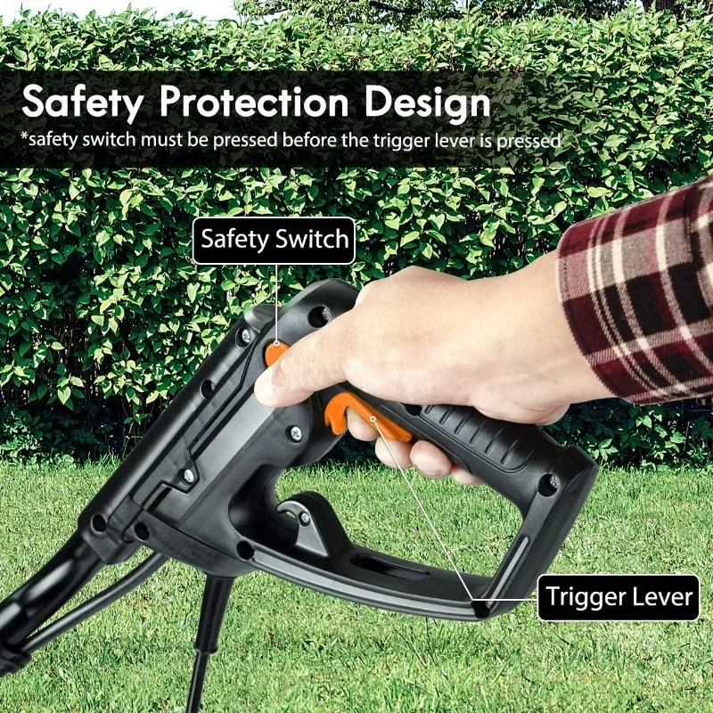 Lavadora eléctrica LawnMaster TE1016M de 10 amperios, 16 pulgadas, verde