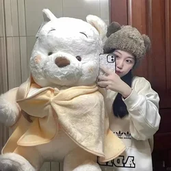 25CM-70CM Disney Winnie The Pooh Bear Doll Winter Limited Cartoon Plush Toy Cute Anime Kawaii Companion Children's Birthday Gift