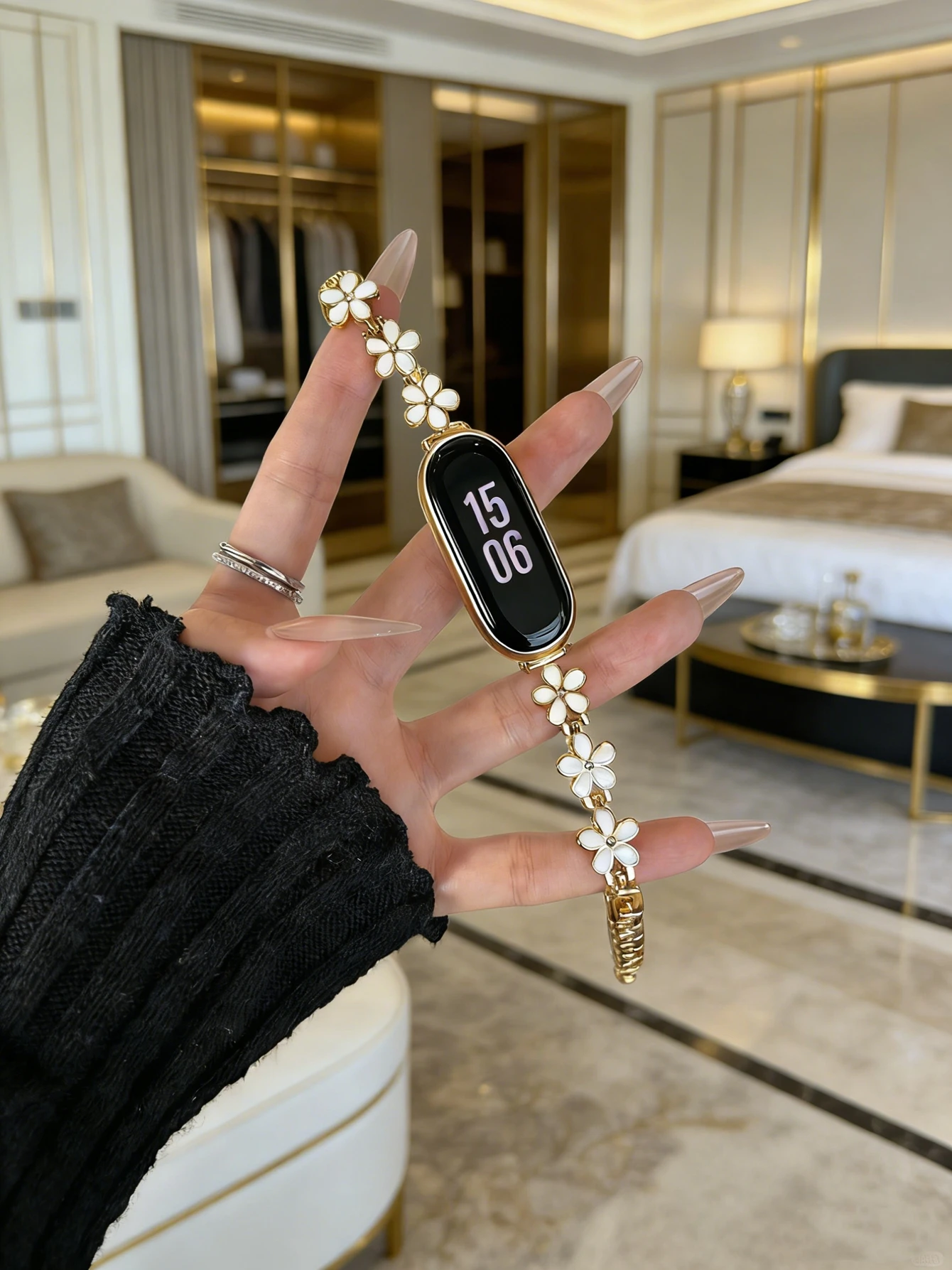 �y�Z�[�����zXiaomi Band 9�AMi Band 8�AXiaomi Smart Band 10 NFC�Ή� �t�@�b�V�����t�����[���^�� ���X�g�o���h/�A�N�Z�T���[