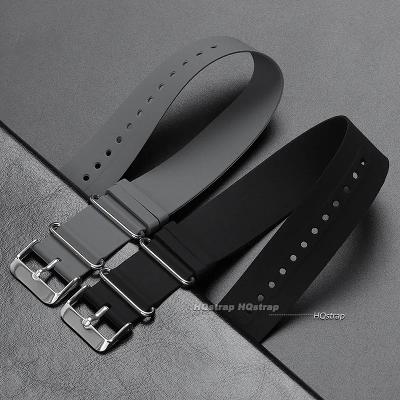 18mm 20mm 22mm Silicone One Piece Watch Straps Universal Soft Waterproof Rubber Watchband for Women Men Black Blue Grey Bracelet