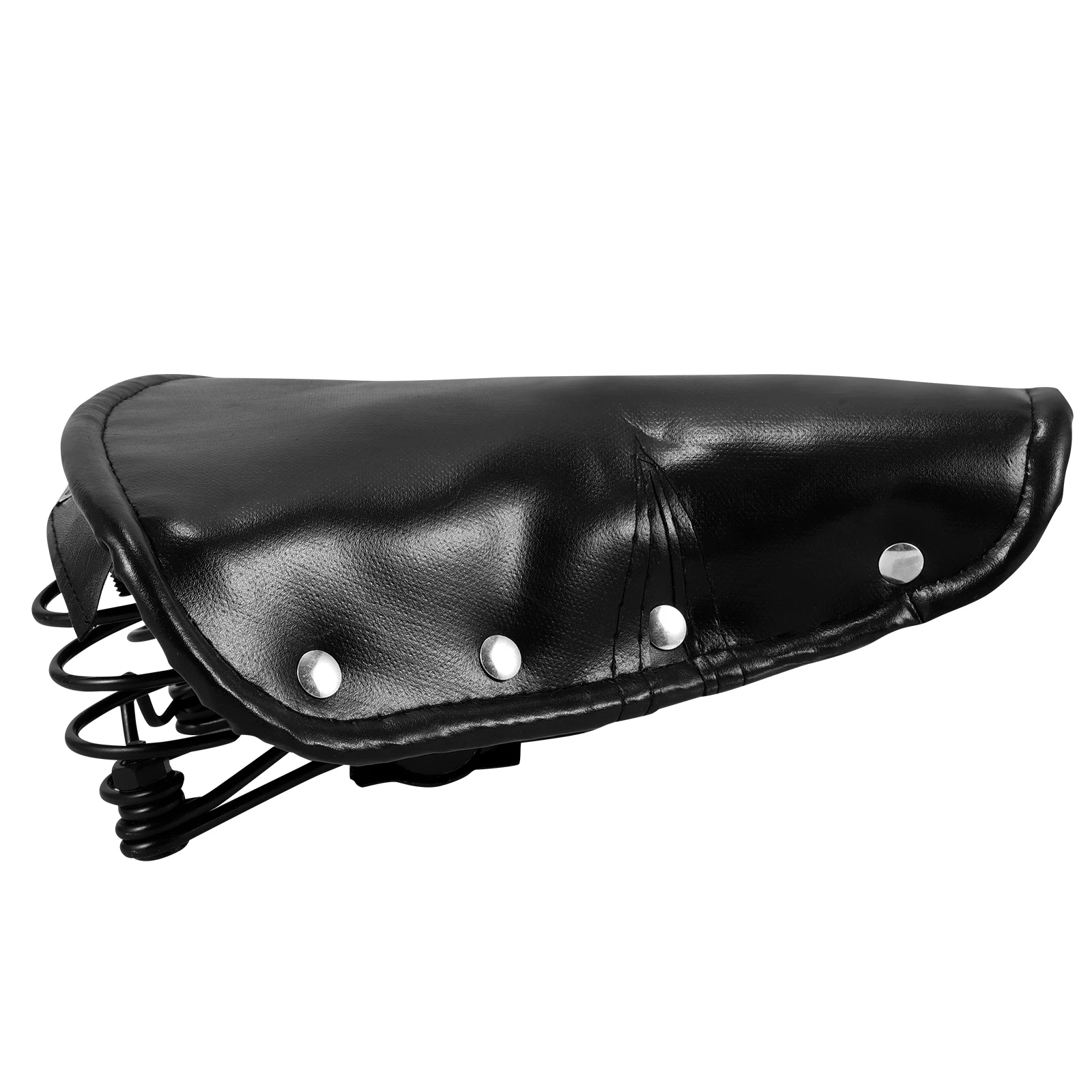 

Bicycle Seat Vintage PU Saddle Wide Comfort Elastic Spring Bike Seats Retro Accessories Vintage Bike Seat For Adult Durable Easy