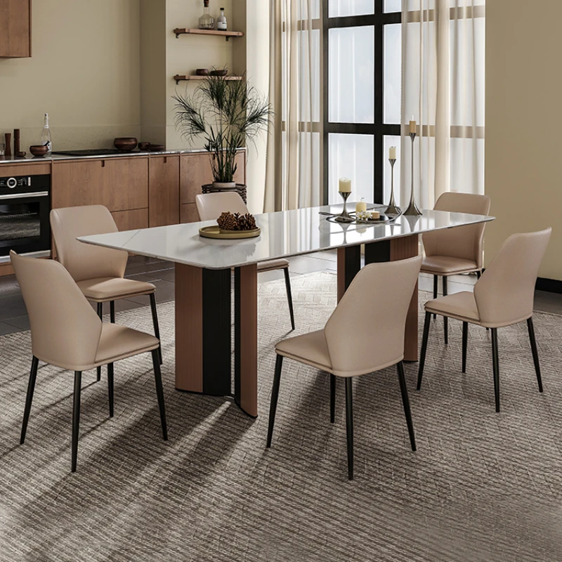 

White Slate Dining Room Chairs Kitchen Modern Rooms Service Table Multifunction Home Furniture Restaurant Bord Bwrdd Tables Cafe