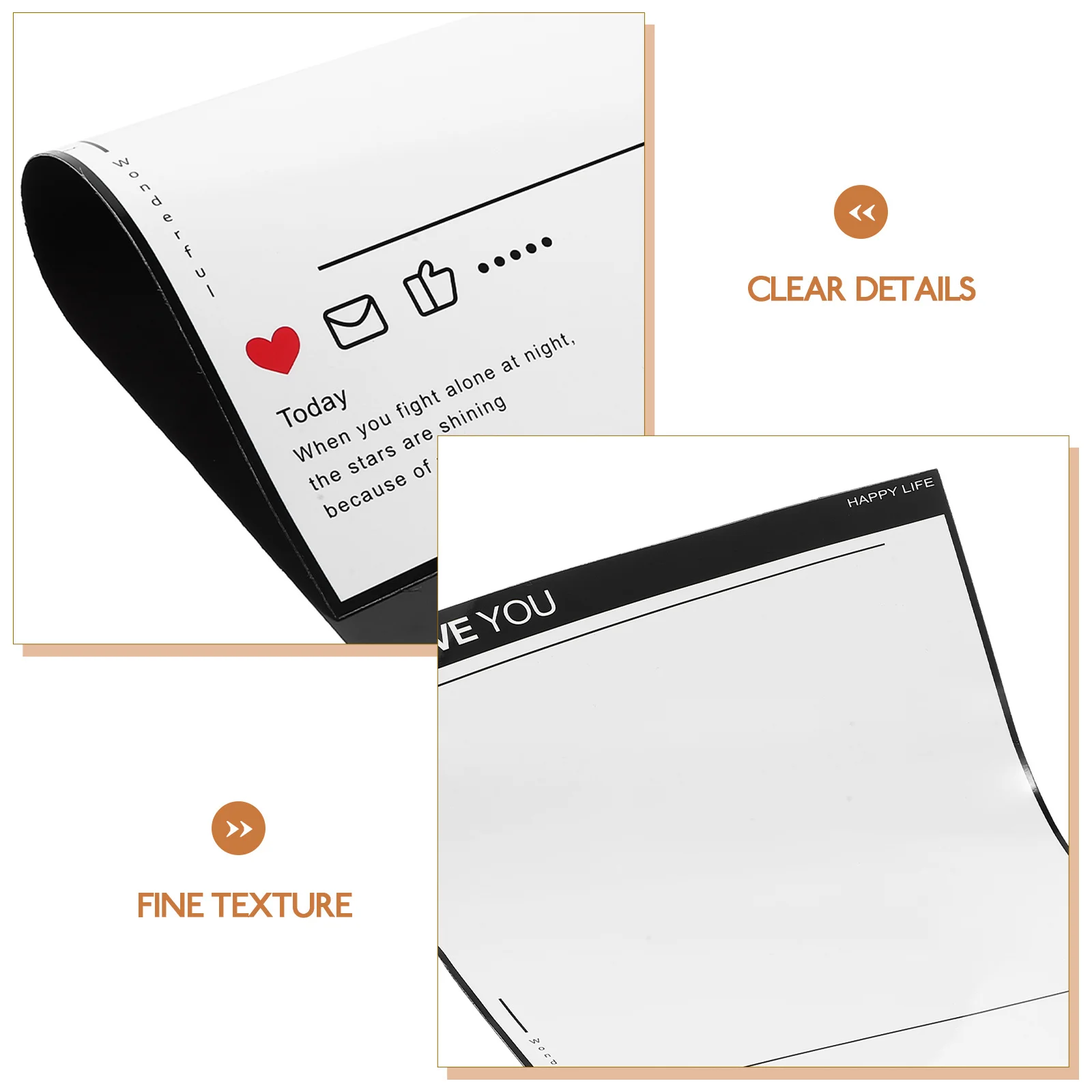 Magnetic Notepad Whiteboard for Refrigerator Writing Calendar Planning Board Sticky Message List Pad Home Office Organization