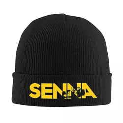 Ayrton Senna Hat Autumn Winter Beanie Fashion Motorsport Cap Men Women Acrylic Bonnet