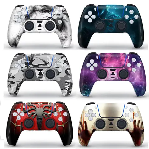 For PS5 Gamepad Protective Decal Skin for PS5 Accessories Sticker Cover Case for PlayStation 5 Controllers Joystick