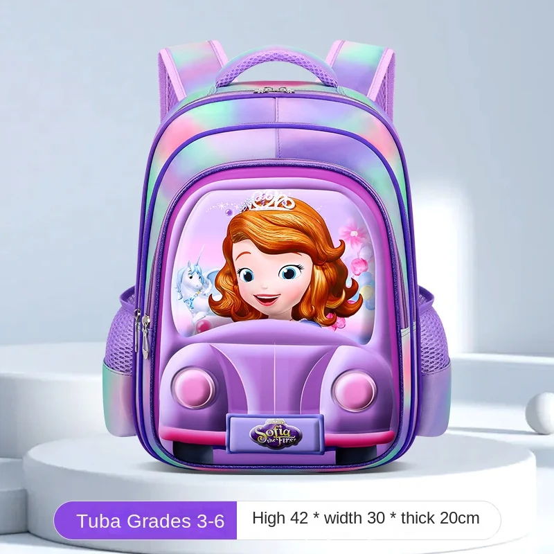 Disney Frozen School Bag For Boy Girl Spider Man Sofia Primary Student Shoulder Orthopedic Backpack Large Capacity Mochilas
