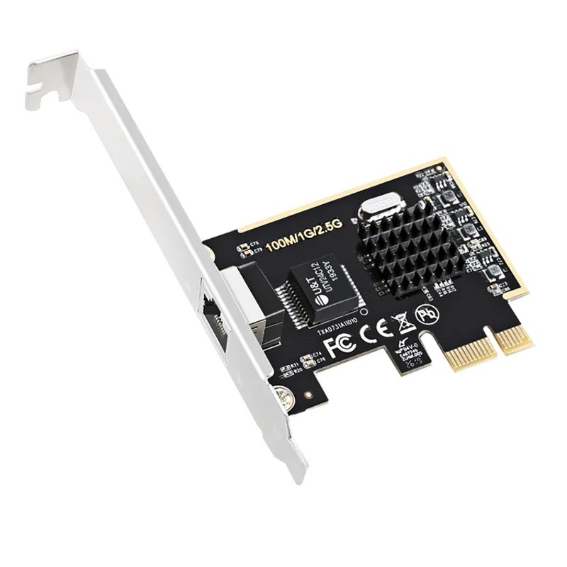 Сетевая сетевая карта PCIe PCI Express, однопортовый, 100/1000 м/2,5G, сетевой адаптер RJ45, чип RJ45 RTL8152, 1 порт, быстрый Ethernet