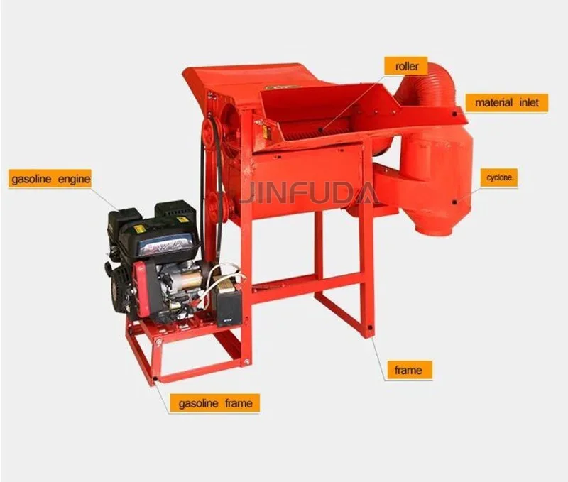 multifunctional rice wheat beans sorghum millet thresher/sorghum threshing shelling machine