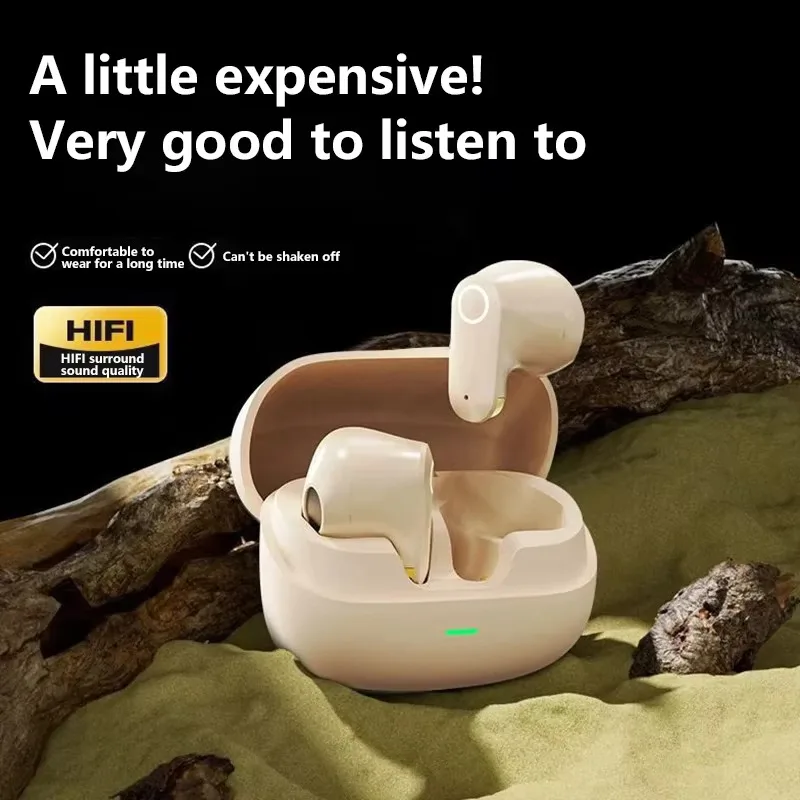 TWS Bluetooth 5.4 Semi-in-ear Mini Earphones Stable Connection Comfort Fit Stereo Sound Long Play Wireless Headsets All Phones