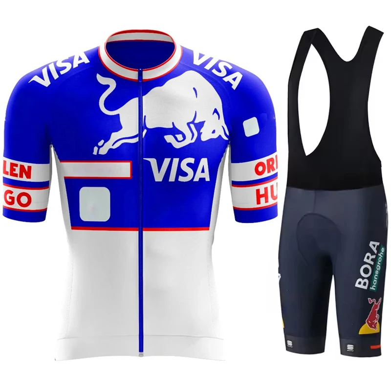 Cycling Clothing Man Laser Cut Clothes Jersey Men Set Road Bike Red Bull Uniform Mtb Mens Sets Summer 2025 Team Sports Men's Kit
