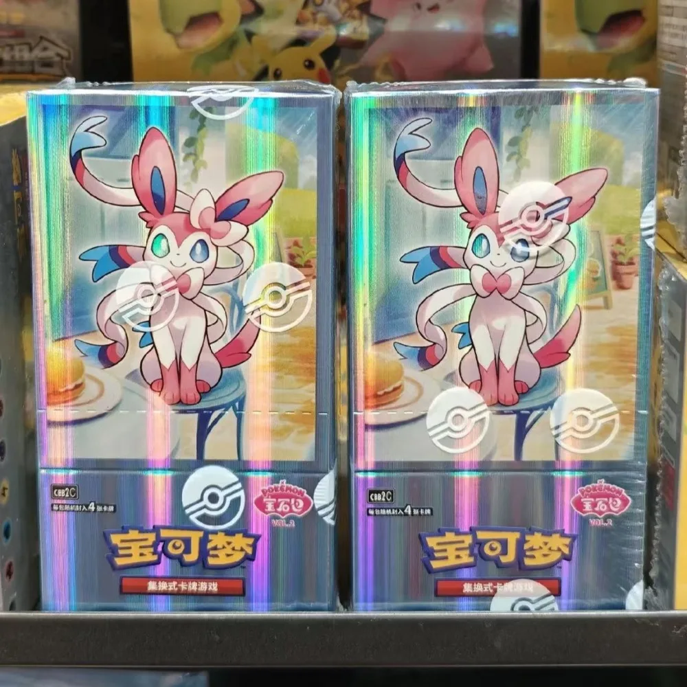 100% original pokemon gem pacote vol1 2 3 cartões escarlate e violeta simplificado chinês ptcg negociação anime cartão brinquedo presentes colecionáveis