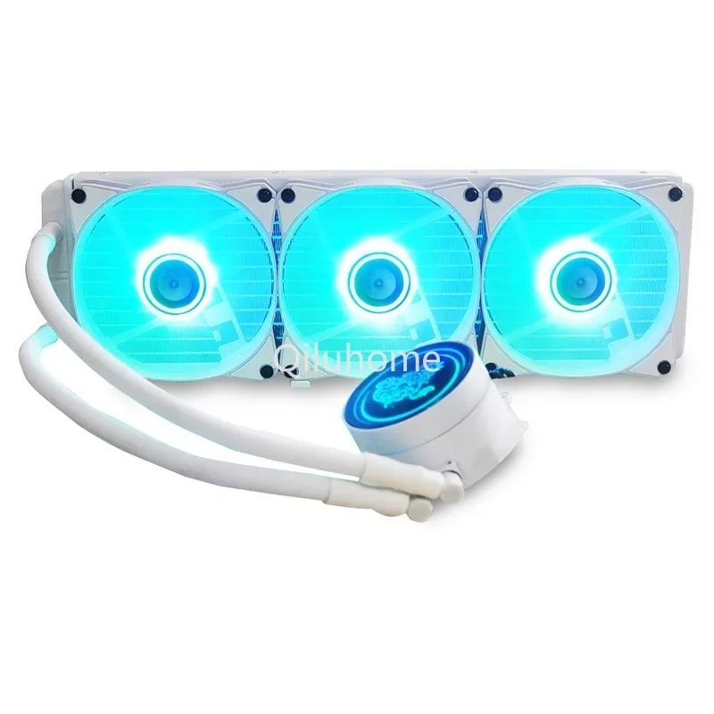 KIRIN White 240 360 Computer Multi-Platform Water-Cooled CPU Radiator Argb 5V Light Effect