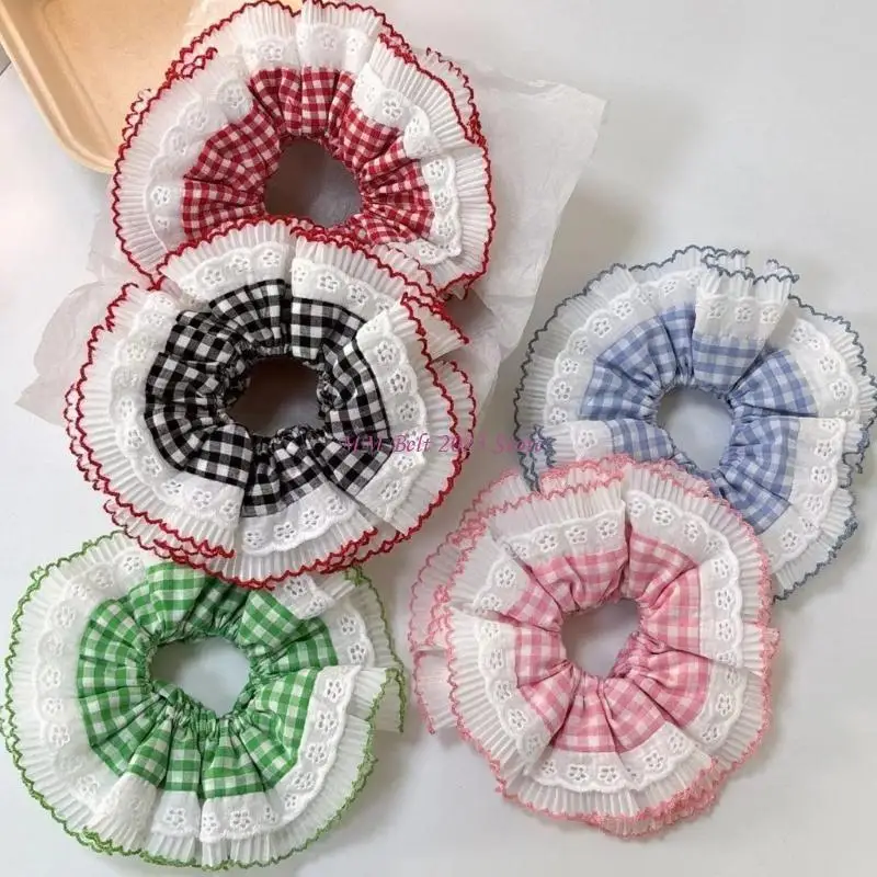 

49ME Эстетические резинки для волос Женские эластичные кружевные резинки для волос Свадебная вечеринка Головные уборы