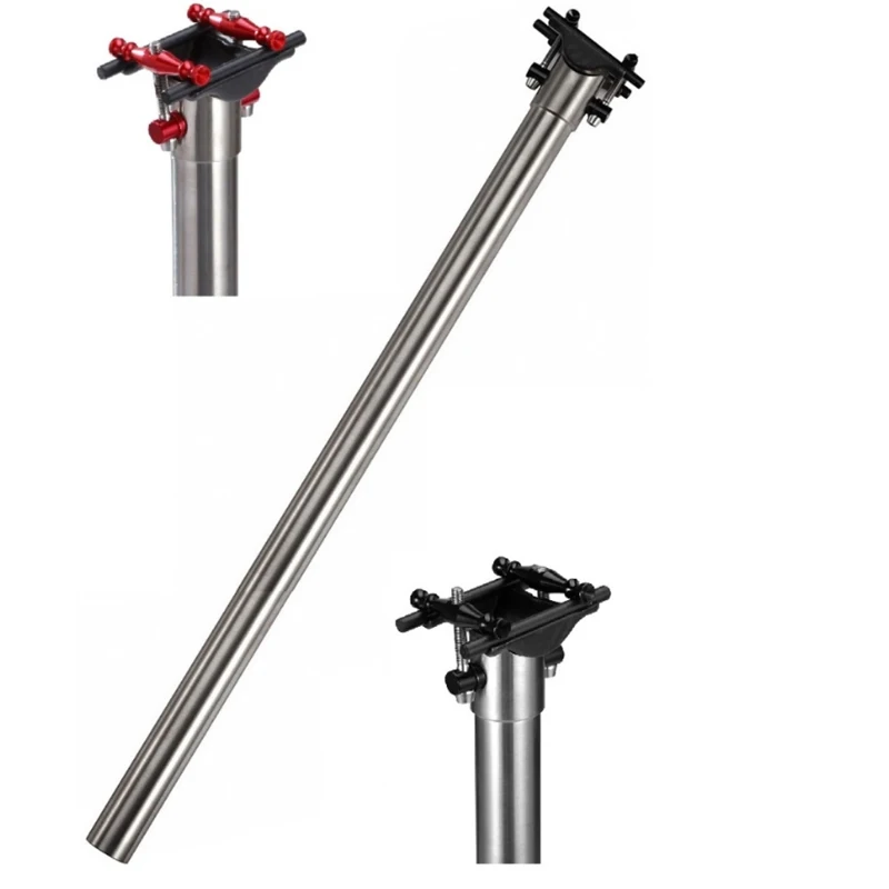 Ultra light Titanium/Ti 31.8mm*520mm/550mm/600mm Seatpost for Brompton folding bike-291g