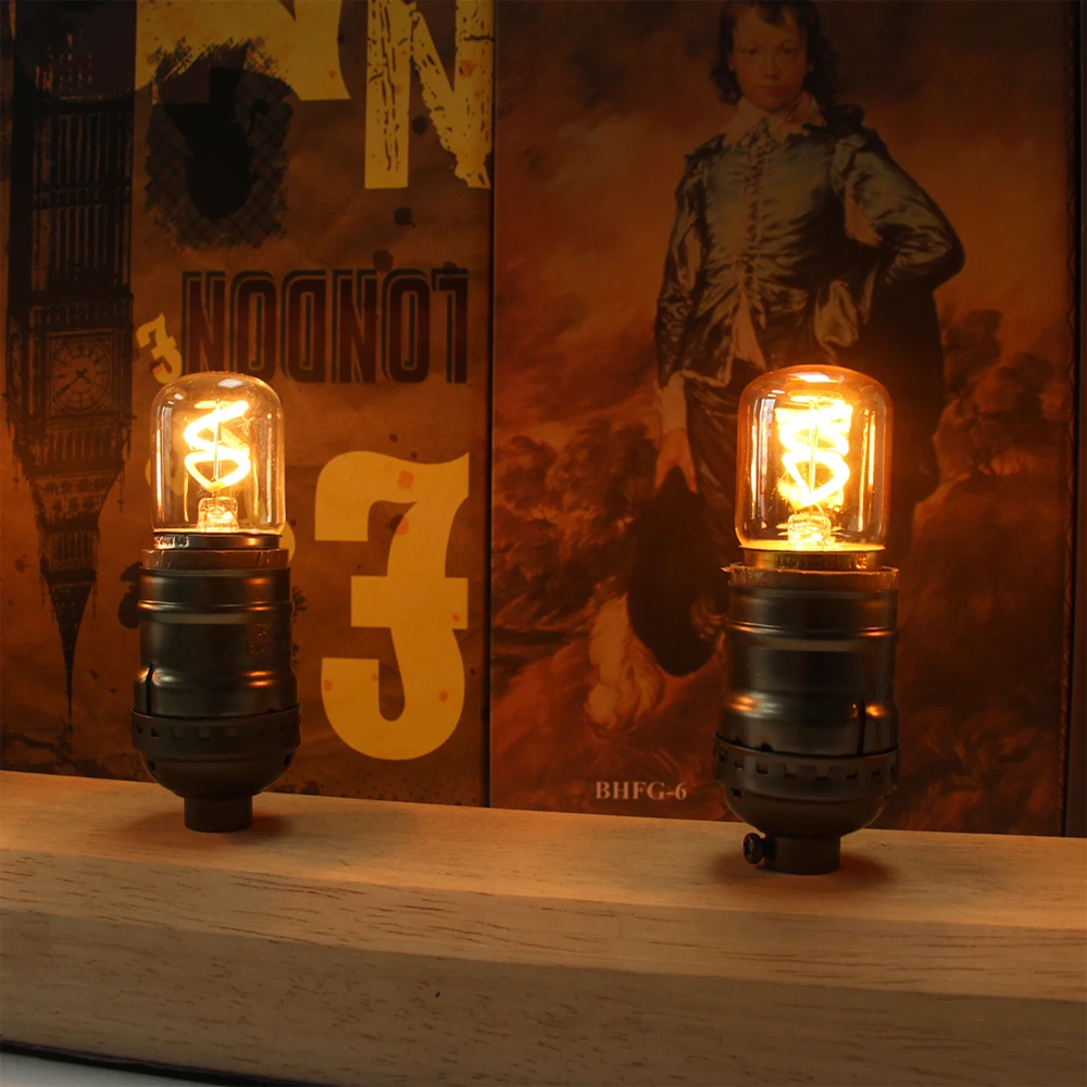 T28 Mini Tube Spiral Filament LED Bulb 1.5W 2200K Amber